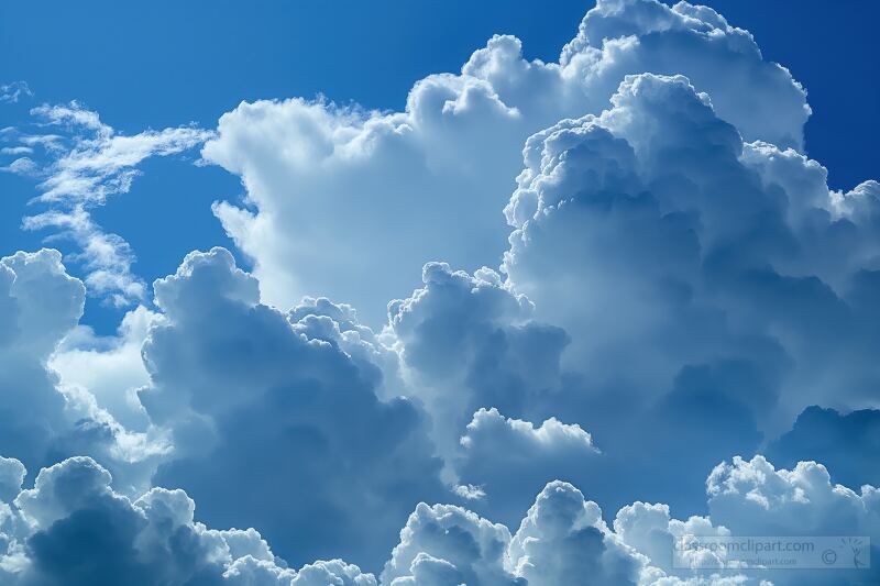 Cumulonimbus Clouds Create a Stunning Blue Sky