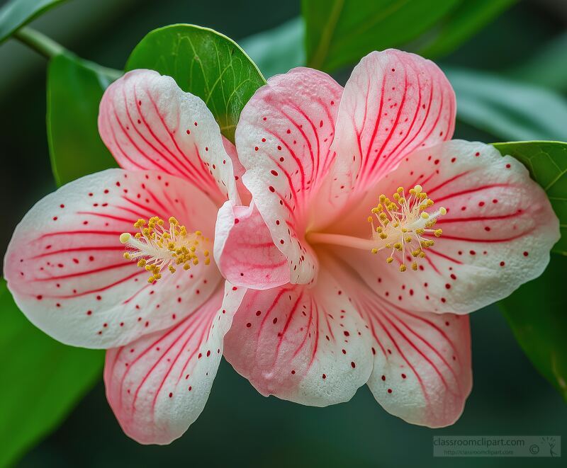 Guava Flower Blooms With Elegant Pink and White Petals