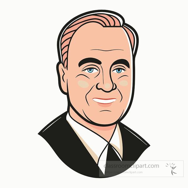 A friendly portrait of Franklin Delano Roosevelt.