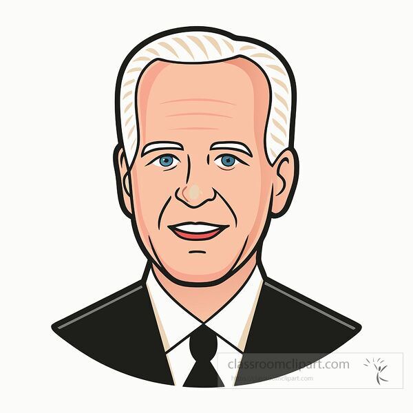 This artwork depicts a simple portrait of Joe Biden