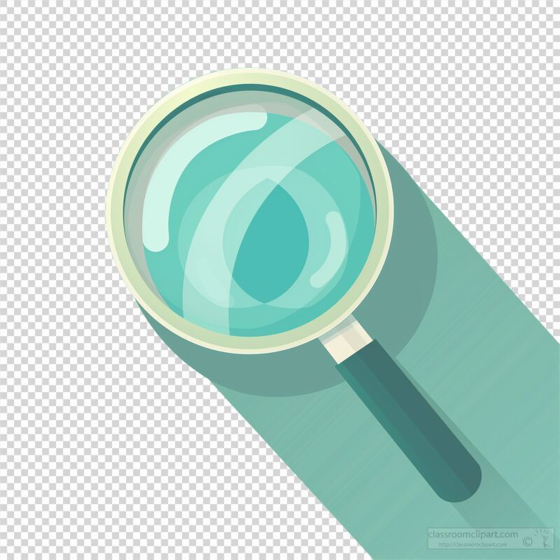 Simple Flat Design of a Magnifying Glass for Various Uses