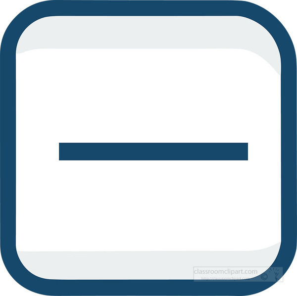 simple icon of a subtraction symbol inside a rounded square