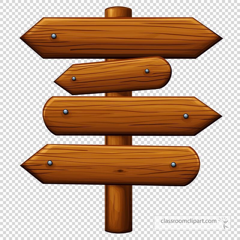 This wooden indication sign features multiple arrows pointing in various directions It serves as a guide for travelers showing the way to different destinations