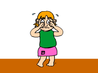 Children Animated Clipart: crying
