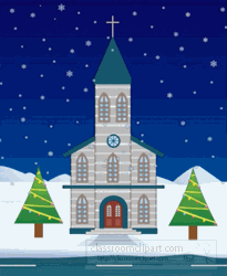 GF_church-snow-christmas-tree-animated-clipart.gif