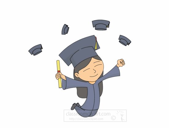 Graduation Animated Clipart - Animated Gifs