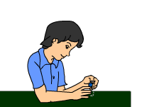 Health Clipart - nail cutting - Classroom Clipart