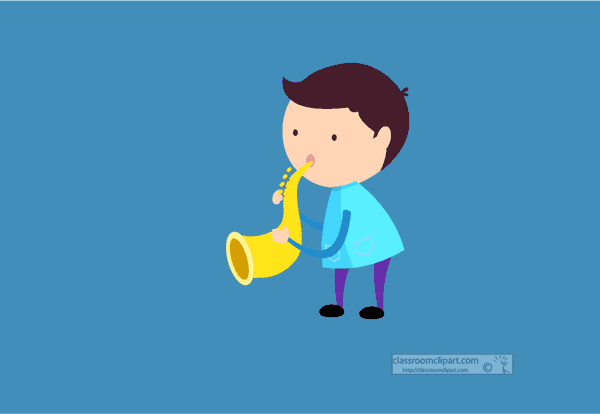 Music Clipart - playing-trombone-blue-background-animated-clipart -  Classroom Clipart