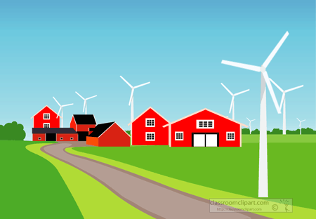 Science Clipart - farm-with-wind-turbines-animated-clipart-crca - Classroom  Clipart