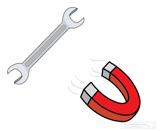 Science Clipart - magnet-wrench-animation - Classroom Clipart