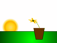 Weather Animated Clipart: sunflower
