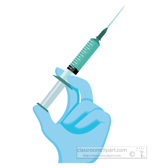 Animated Clipart - gloved-hand-holding-medical-syringe-animated-clipart - Animated  Gif