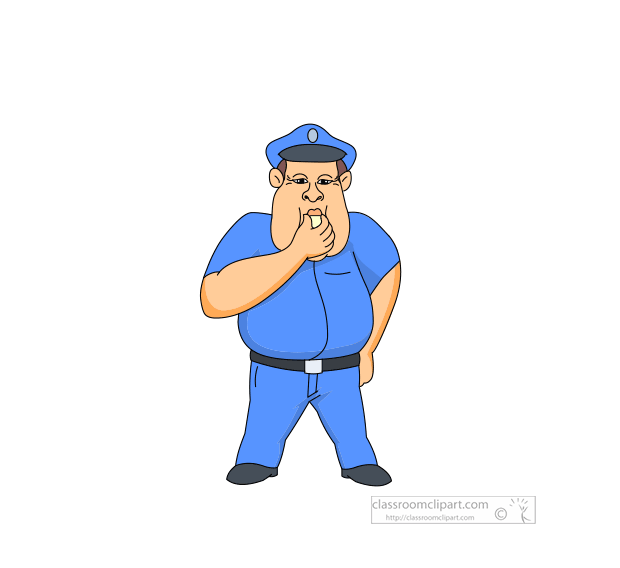 Animated Clipart - traffic-control-police-officer-with-wistle-animated-clipart  - Animated Gif