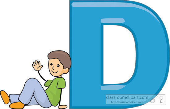 Alphabets Clipart - children_alphabet_letter_d_clipart - Classroom Clipart
