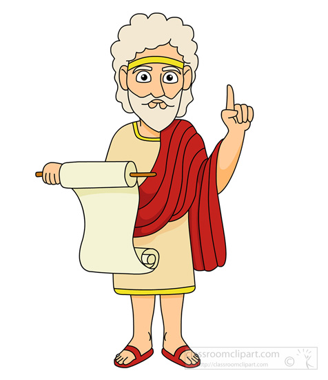 Ancient Greece Clipart - greek-man-reading-speech-ancient-greece -  Classroom Clipart