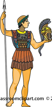 Ancient Greece Clipart - greel-soldier-holding-helmet-1111 - Classroom ...