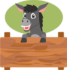 Free Donkey Clipart - Clip Art Vectors - Graphics - Illustrations