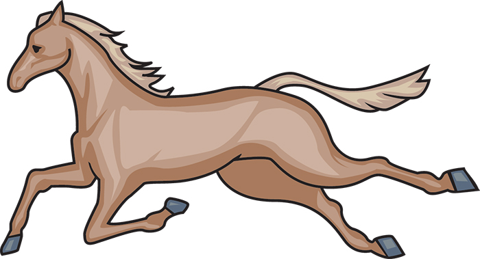 running horse clipart