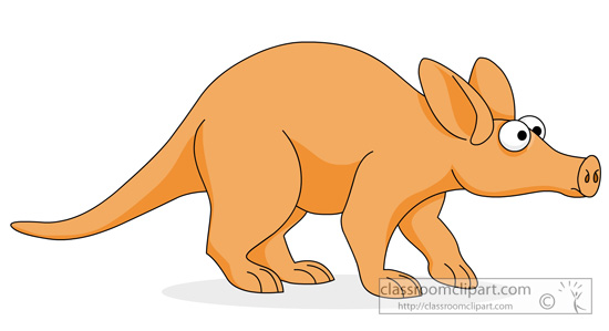 Mammal Clipart Clipart - aardvark-cartoon-style-big-eyes-clipart -  Classroom Clipart