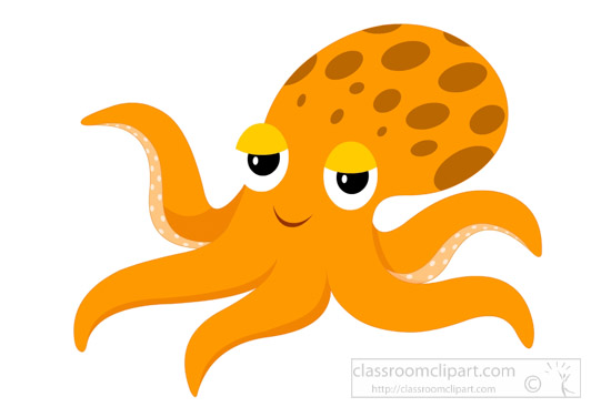 Marine Life Clipart Clipart - cartoon-style-octopus-sea-animal-clipart -  Classroom Clipart