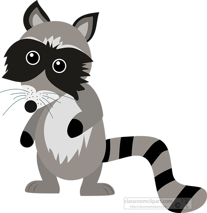 cute raccoon with large eyes big fluffy tail clipart.jpg