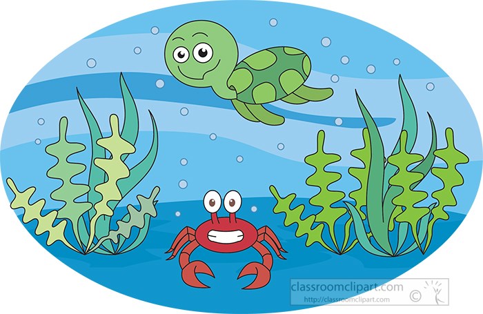 marine-life-sea-turtle-red-crab-clipart.jpg