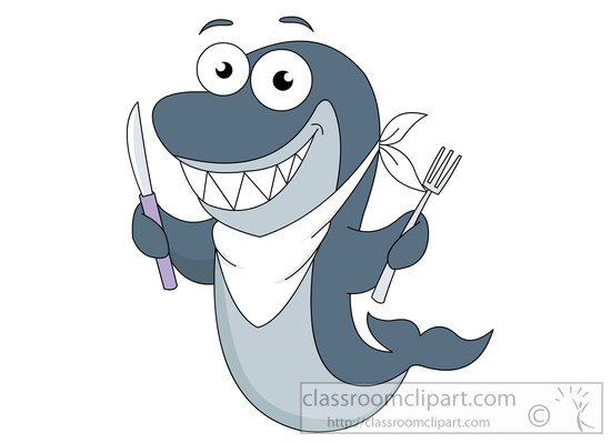 cartoon-style-shark-with-fork-knife-clipart-58110.jpg