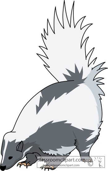 Skunk Clipart Clipart - skunk_animal_clipart - Classroom Clipart