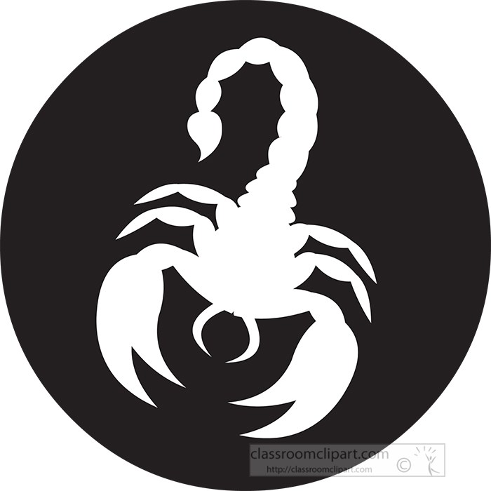 Astrology Clipart-astrology sign scorpio silhouette clipart 6227
