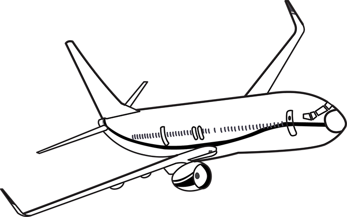 Aircraft Black and White Outline Clipart - 118-aircraft-black-white ...
