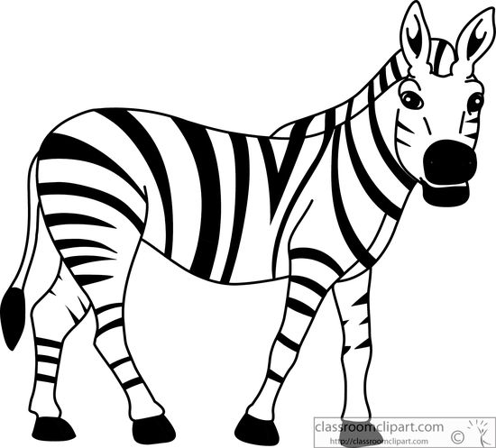 Zebra Clipart Black And White