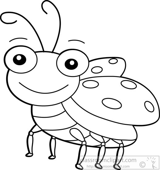 cricket insect clipart black and white