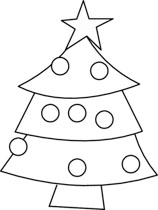 Free Black and White Holiday Outline Clipart - Clip Art Pictures ...