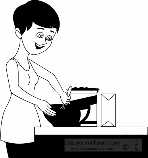 black-white-short-hair-lady-preparing-food-clipart.jpg