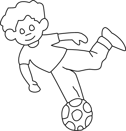 Sports Black and White Outline Clipart - 03-11-2010-R_12BW - Classroom ...