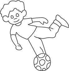 Free Black and White Sports Outline Clipart - Clip Art Pictures