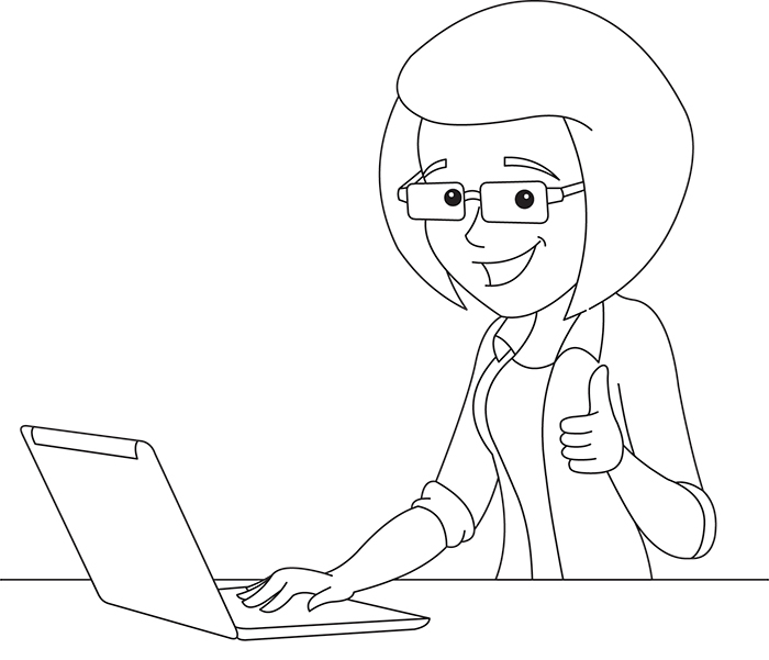 business-woman-at-work-on-computer-showing-thumbsup-sign-black-outline-clipart.jpg