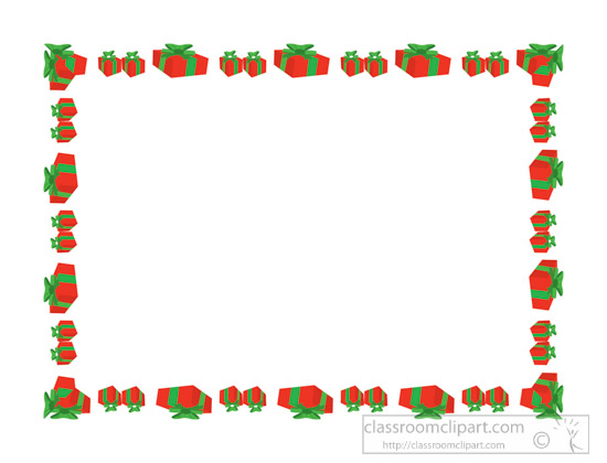 Borders Clipart chirstmasgiftschristmasborderclipart