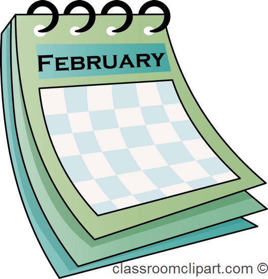 Calendar Clipart february_calendar_712 Classroom Clipart