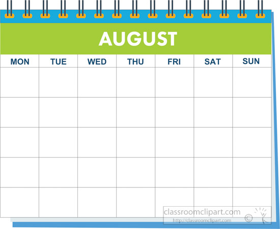 august month clipart