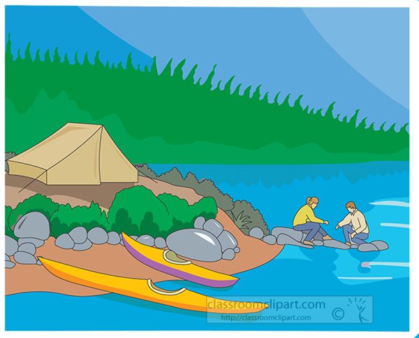 camping-near-lake-with-canoes-clipart.jpg