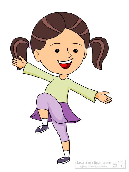 girl dancing clipart