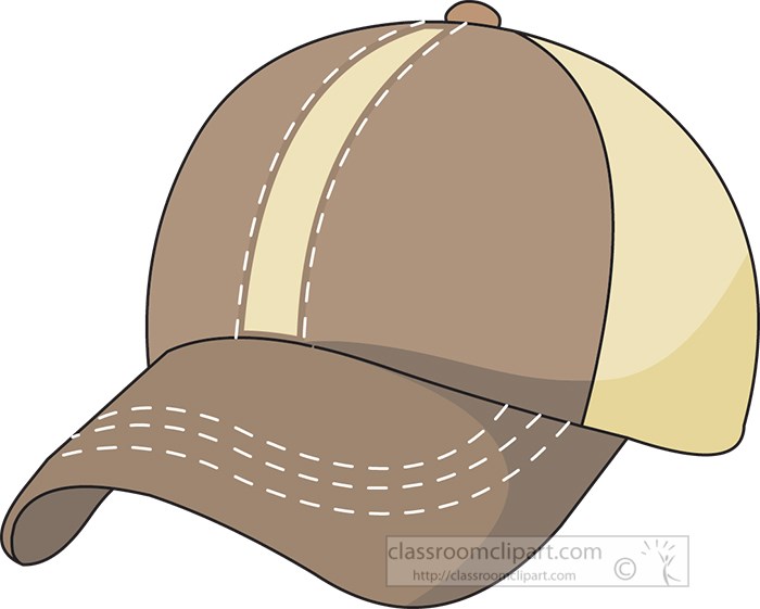 Fashion Clipart Photo Image - mens-brown-baseball-cap-clipart