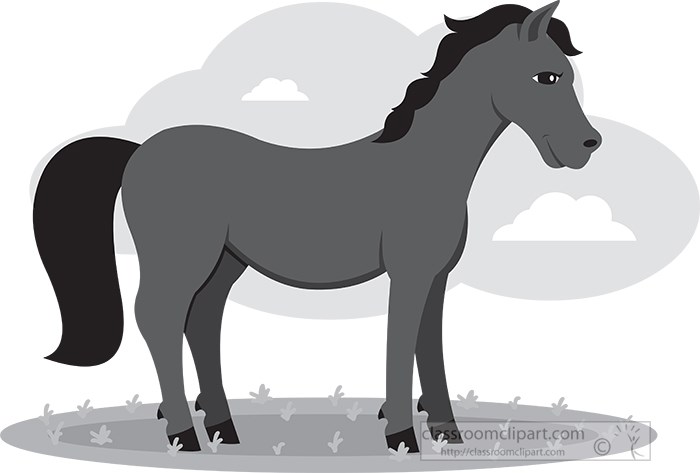 cute-brown-horse-with-mane-educational-clip-art-graphic-gray-color.jpg