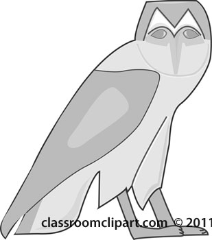 Hieroglyphs Clipart hieroglyphs bird gray Classroom Clipart