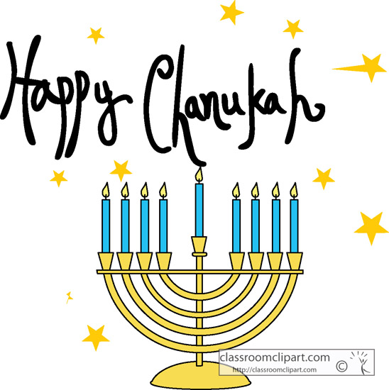 happy hanukkah clipart