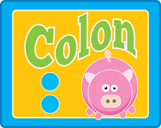 colon clipart