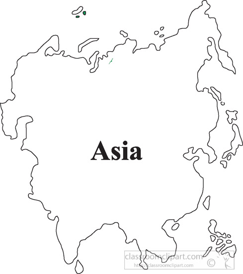 Free Printable Outline Map Of Asia 3275