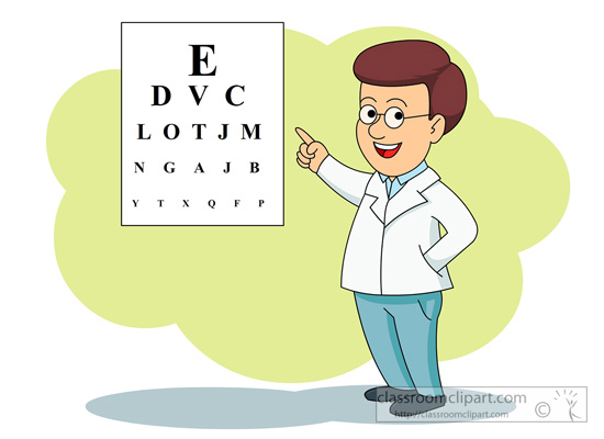 eye doctor cartoon