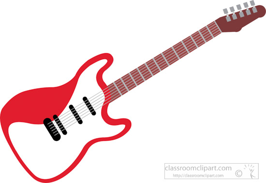 Musical Instruments Clipart Red Color Electrical Guitar Musical Instruments Clipart Classroom Clipart